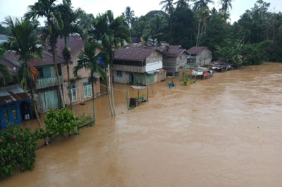 Kampar Kiri Kembali Dilanda Banjir, Ratusan Rumah Terendam dan Akses Jalan Terputus